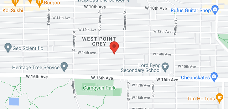 map of 4138 W 14TH AVENUE